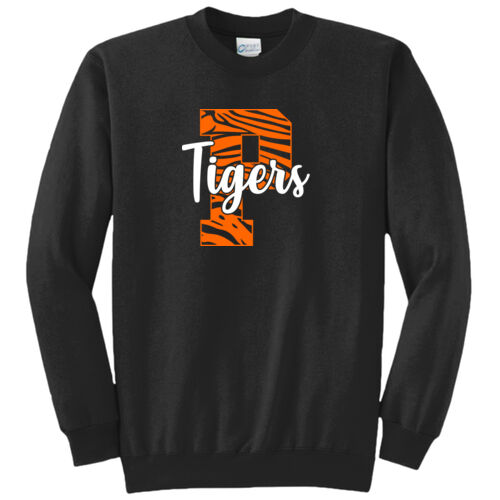 Paris Tigers Design PT6 on a Port & Company® - Core Fleece Crewneck Sweatshirt Thumbnail