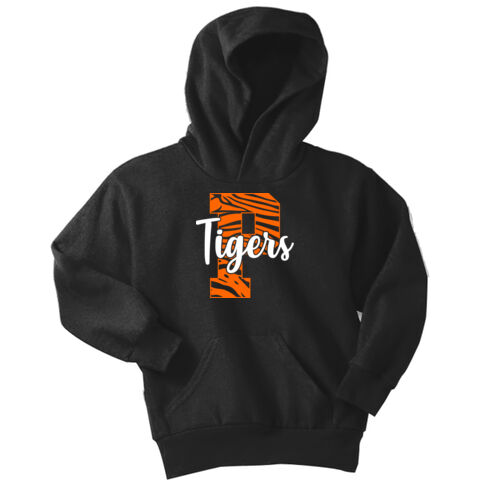 Paris Tigers Design PT6 on a Port & Company® - Youth Core Fleece Pullover Hooded Sweatshirt Thumbnail