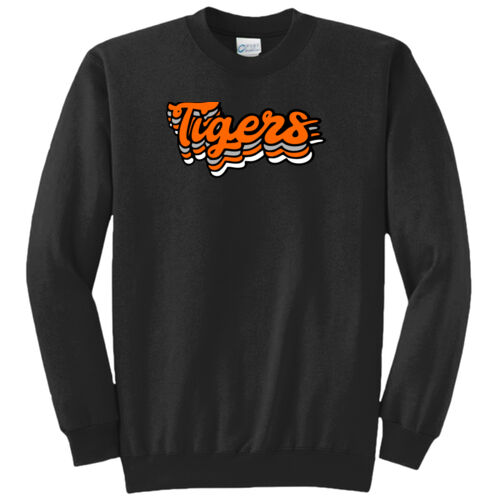 Paris Tigers Design PT7 on a Port & Company® - Core Fleece Crewneck Sweatshirt Thumbnail