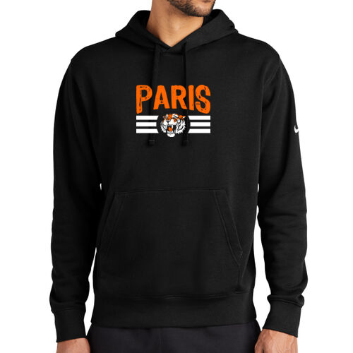 Paris Tigers Design PT8 on a Nike® - Club Fleece Sleeve Swoosh Pullover Hoodie Thumbnail