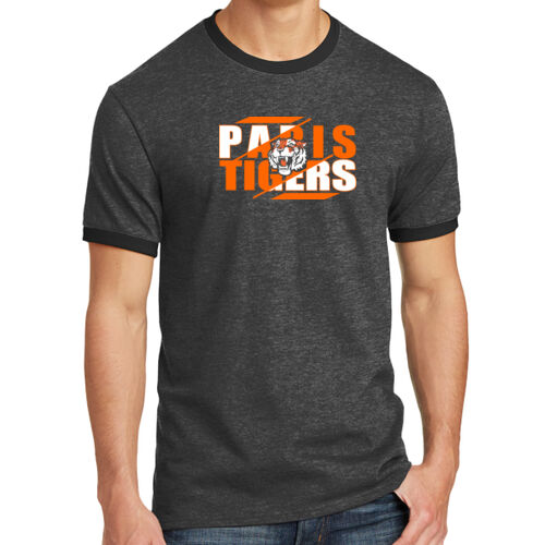 Paris Tigers Design PT9 on a Port & Company® - Core Cotton Ringer Tee Thumbnail