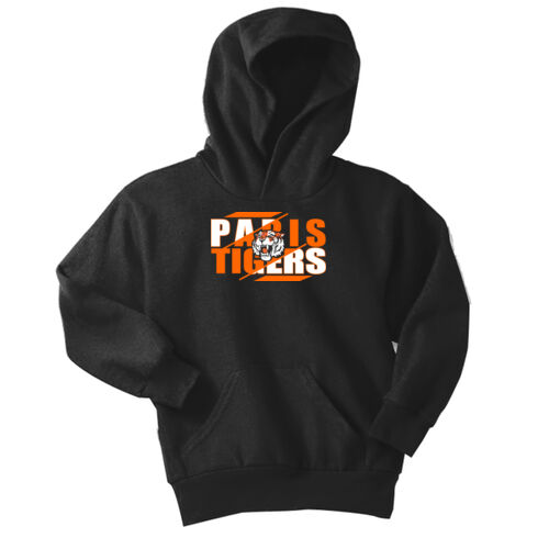 Paris Tigers Design PT9 on a Port & Company® - Youth Core Fleece Pullover Hooded Sweatshirt Thumbnail