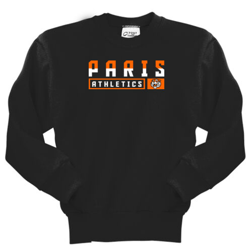 Paris Tigers Design PT10 on a Port & Company® - Youth Core Fleece Crewneck Sweatshirt Thumbnail