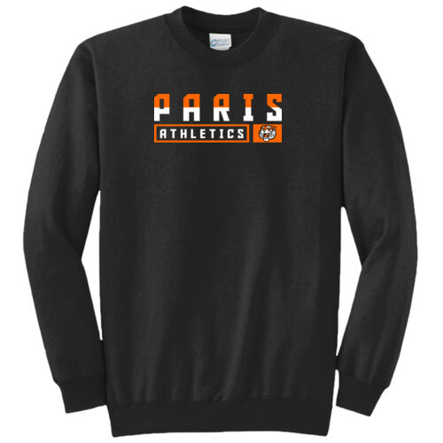 Paris Tigers Design PT10 on a Port & Company® - Core Fleece Crewneck Sweatshirt Thumbnail