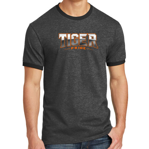 Paris Tigers Design PT11 on a Port & Company® - Core Cotton Ringer Tee Thumbnail