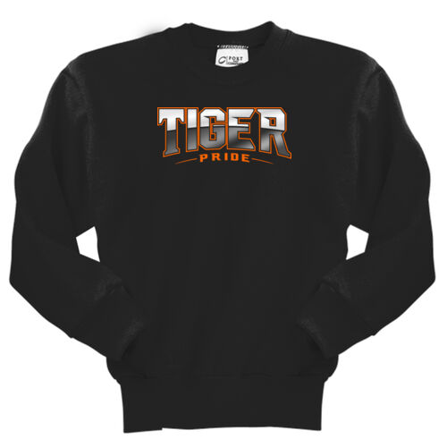 Paris Tigers Design PT11 on a Port & Company® - Youth Core Fleece Crewneck Sweatshirt Thumbnail