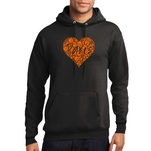 Paris Tigers Design PT12 on a Port & Company® - Core Fleece Pullover Hooded Sweatshirt Thumbnail