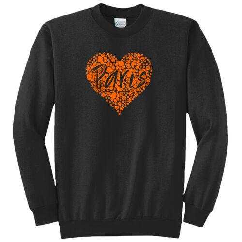 Paris Tigers Design PT12 on a Port & Company® - Core Fleece Crewneck Sweatshirt Thumbnail