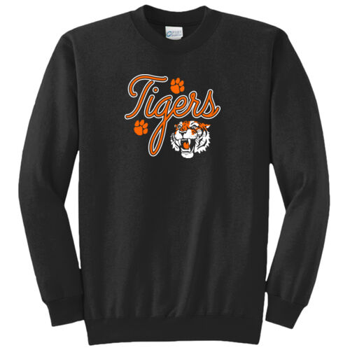 Paris Tigers Design PT15 on a Port & Company® - Core Fleece Crewneck Sweatshirt Thumbnail