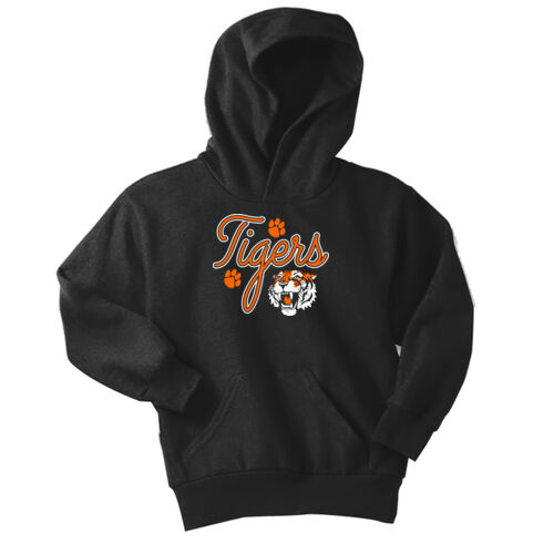Paris Tigers Design PT15 on a Port & Company® - Youth Core Fleece Pullover Hooded Sweatshirt Thumbnail