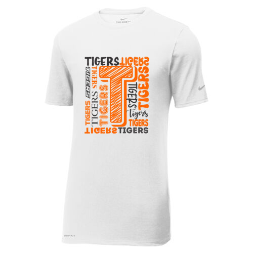 Paris Tigers Design PT16 on a Nike® - Dri FIT Cotton/Poly Tee Thumbnail