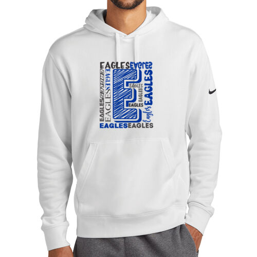 Crestwood Eagles Design CE10 on a Nike® - Club Fleece Sleeve Swoosh Pullover Hoodie Thumbnail