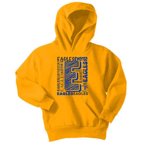 Crestwood Eagles Design CE10 on a Port & Company® - Youth Core Fleece Pullover Hooded Sweatshirt Thumbnail