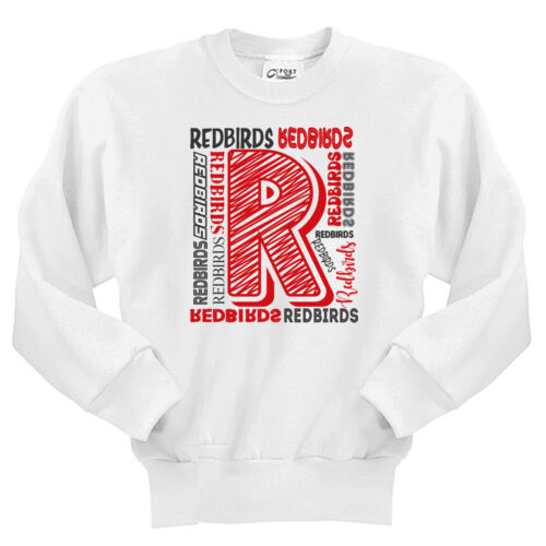 Mayo Redbirds Design MA10 on a Port & Company® - Youth Core Fleece Crewneck Sweatshirt Thumbnail