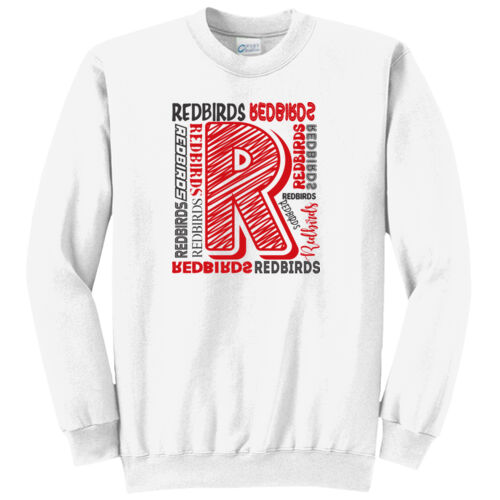 Mayo Redbirds Design MA10 on a Port & Company® - Core Fleece Crewneck Sweatshirt Thumbnail