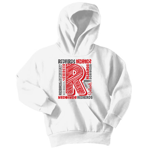 Mayo Redbirds Design MA10 on a Port & Company® - Youth Core Fleece Pullover Hooded Sweatshirt Thumbnail