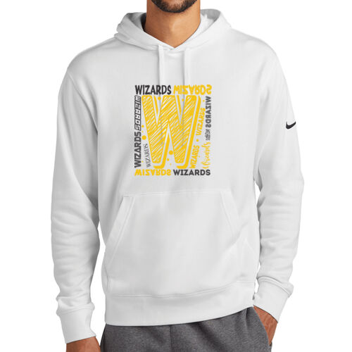 Wenz Wizards Elementary School Design WES4 on a Nike® - Club Fleece Sleeve Swoosh Pullover Hoodie Thumbnail