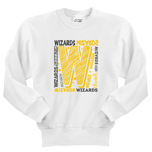 Wenz Wizards Elementary School Design WES4 on a Port & Company® - Youth Core Fleece Crewneck Sweatshirt Thumbnail