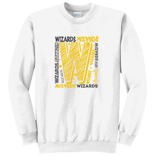 Wenz Wizards Elementary School Design WES4 on a Port & Company® - Core Fleece Crewneck Sweatshirt Thumbnail