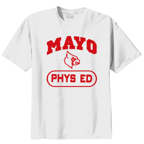 Youth Mayo Redbirds P.E. Shirt with Optional Name on Back on a Port & Company® - Youth Core Cotton Tee Thumbnail
