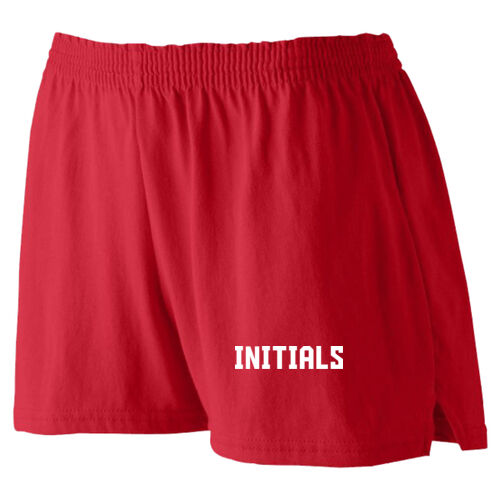 Ladies Mayo Redbirds P.E. Shorts with Optional Initials on Augusta Sportswear® - Ladies Junior Fit Jersey Shorts Thumbnail