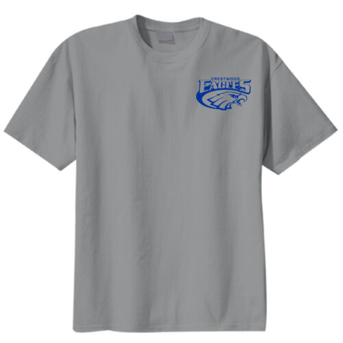 Boy's Crestwood Eagles P.E. Shirt with Optional Name on Back on a Port & Company® - Core Cotton Tee Thumbnail