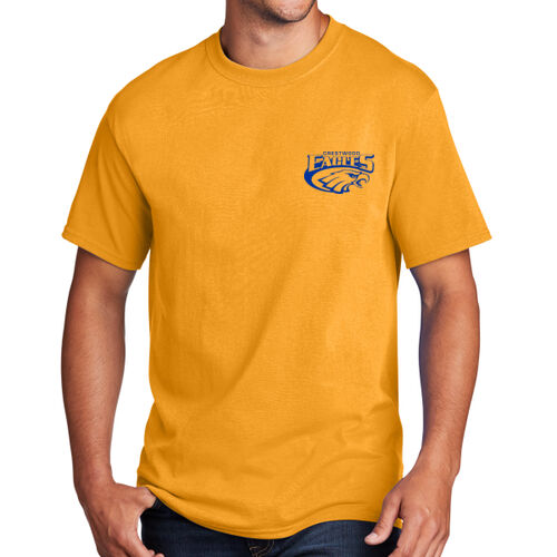 Adult Ladies Crestwood Eagles P.E. Shirt with Optional Name on Back on a Port & Company® - Core Cotton Tee Thumbnail