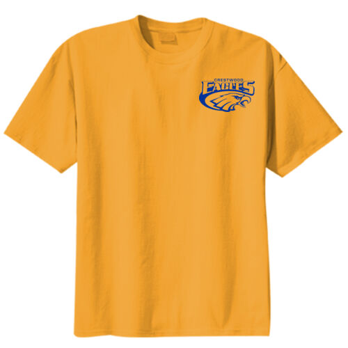 Youth Girl's Crestwood Eagles P.E. Shirt with Optional Name on Back on a Port & Company® - Youth Core Cotton Tee Thumbnail