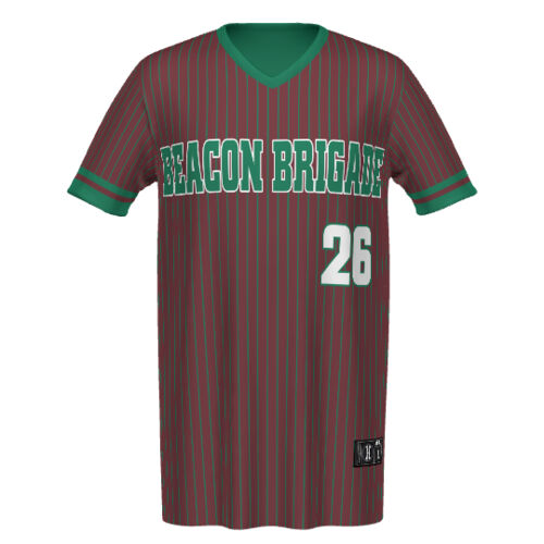 Beacon Brigade 2026 with Name & Number on Back  - Turbo Lightweight Reversible V-Neck Baseball Jersey Thumbnail