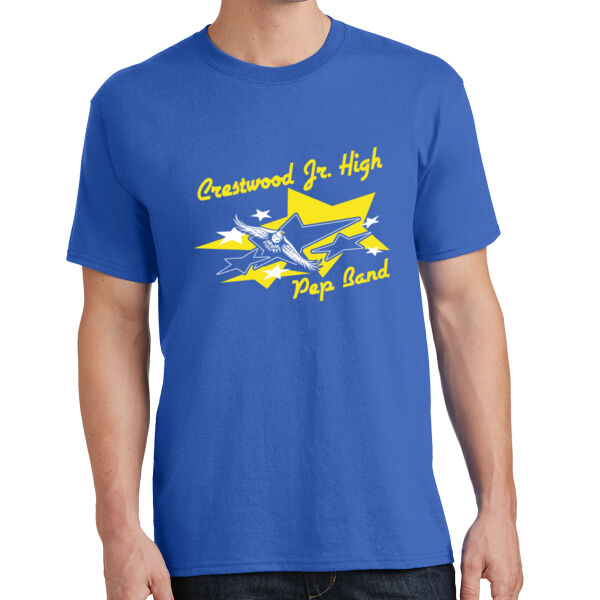 Crestwood Eagles Pep Band with name on Back on a Port & Co ®  - Core Cotton Tee Thumbnail