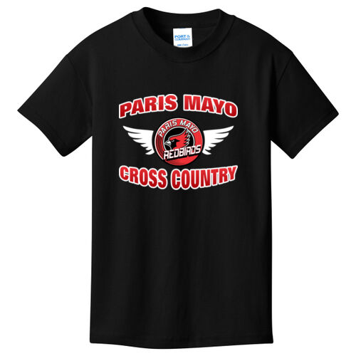 Mayo Redbirds Cross Country Design CC1 with Front & Back Print on a Port & Company® - Youth Core Cotton Tee Thumbnail