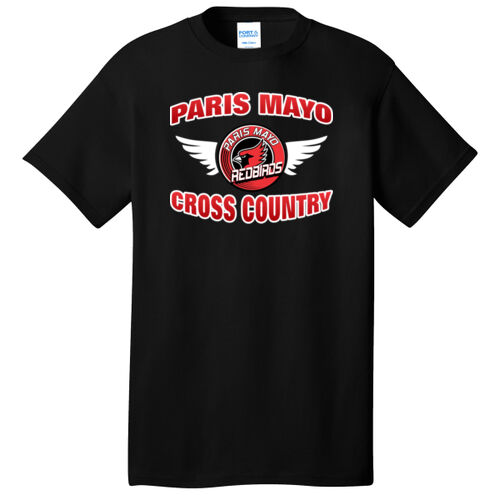 Mayo Redbirds Cross Country Design CC1 with Front & Back Print on a Port & Company® -Core Cotton Tee Thumbnail