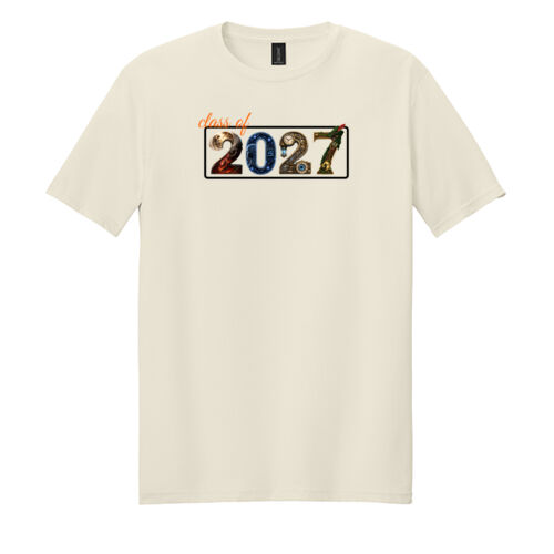 Class of 2027 on a - Softstyle ® T Shirt Thumbnail