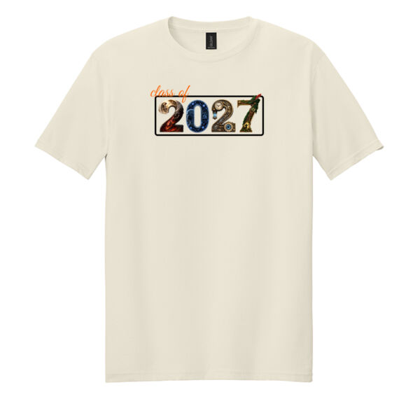 Class of 2027 on a - Softstyle ® T Shirt Thumbnail